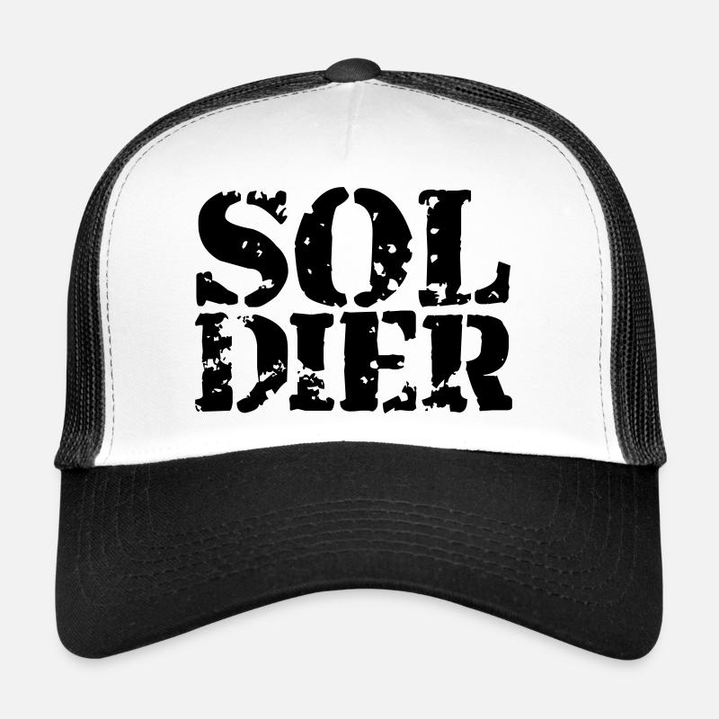 Stempel Soldat Logo Krieg General Freiheitskämpfer Trucker Cap
