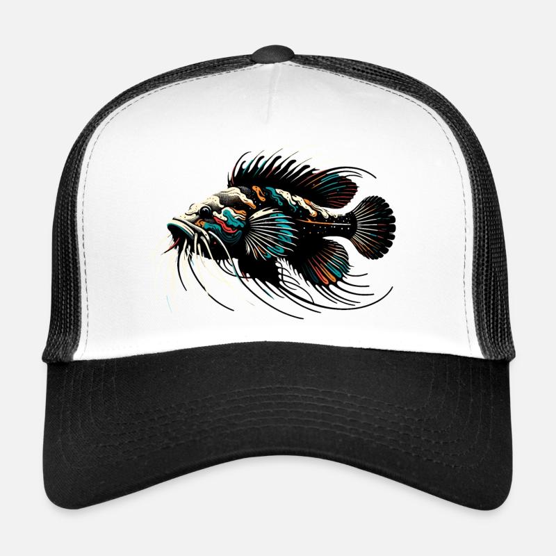 Poisson-chat d’aquarium, poisson-chat d’antenne, minimaliste Casquette trucker 