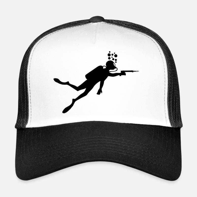 Plongeur avec arbalète Casquette trucker 