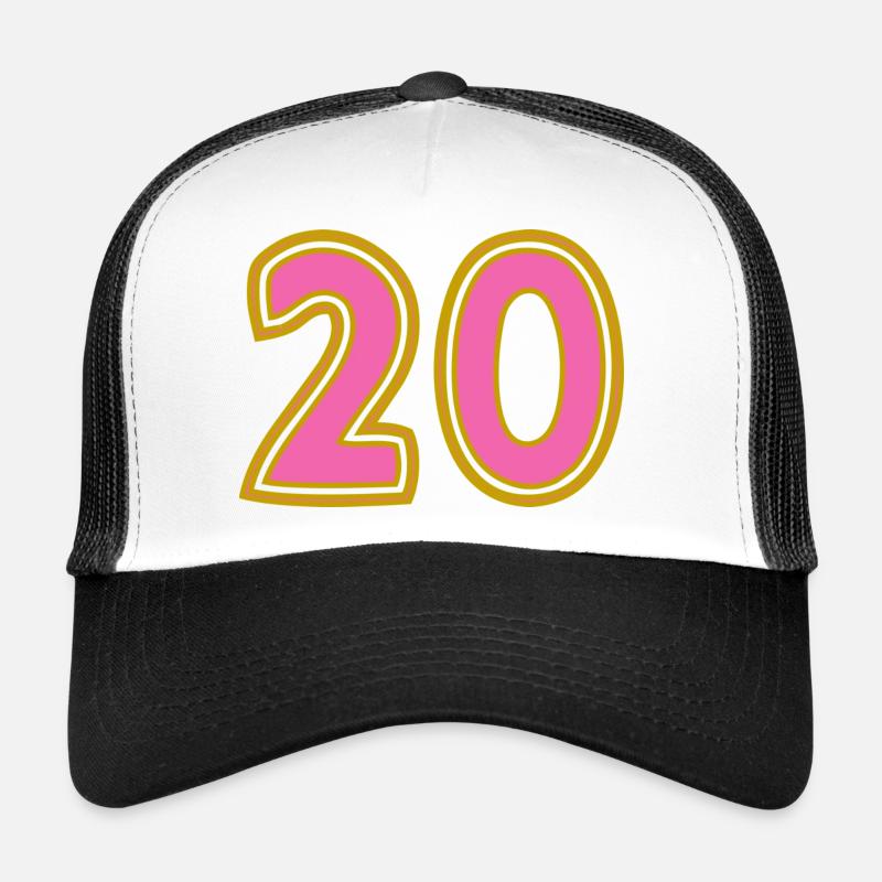 20. 20 ANS. 20e ANNIVERSAIRE. ANNIVERSAIRE 20 ANS. Casquette trucker 