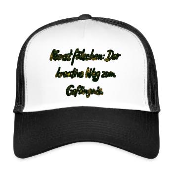 Der kreative Weg... - Trucker Cap - Weiß/Schwarz - Vorne