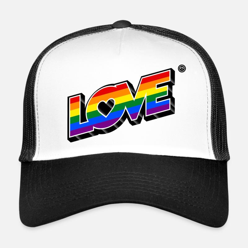 Love LGBT+ 3D 2 Casquette trucker 