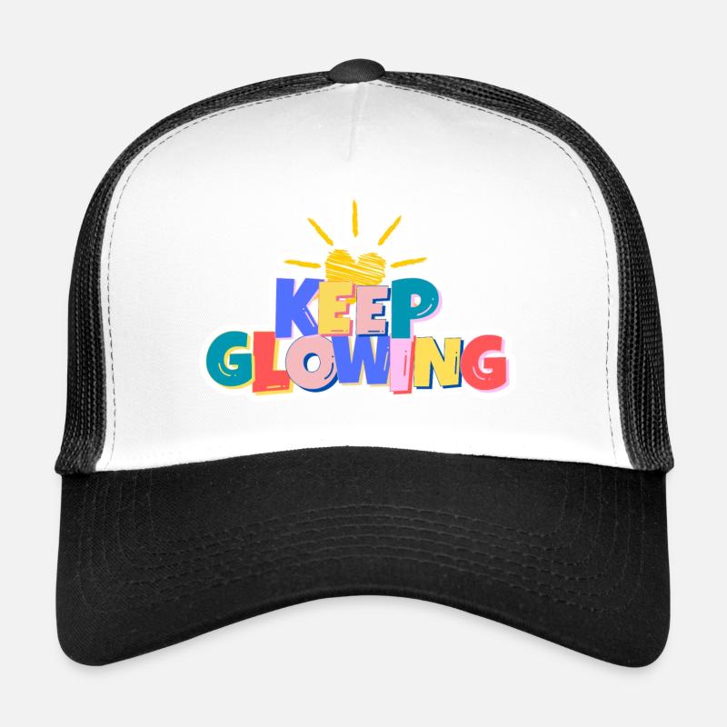 Continuez à briller - Casquette trucker  - blanc/noir
