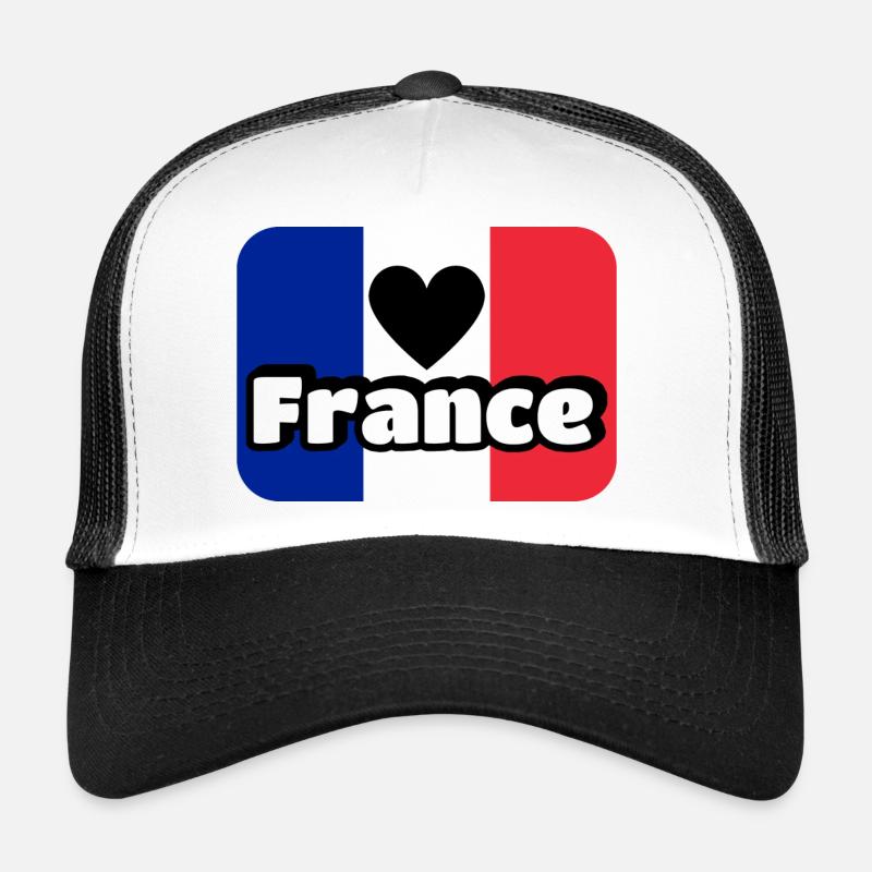 drapeau français bleu blanc rouge Casquette trucker 