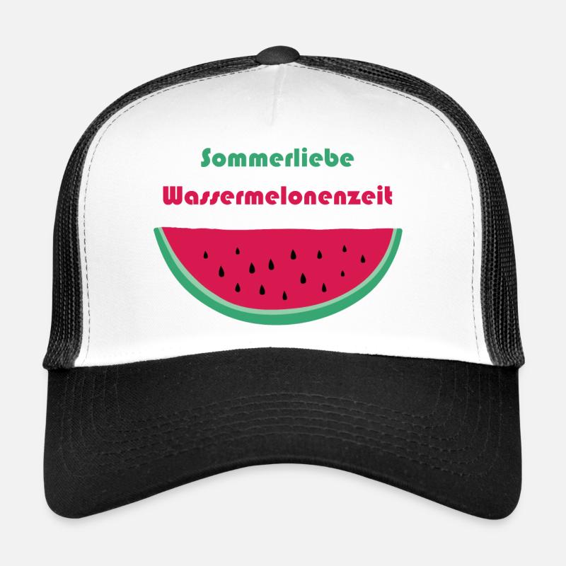 Sommerliebe Wassermelonenzeit - Trucker Cap - Weiß/Schwarz