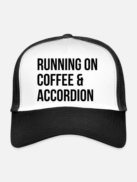 Accordéon Accordéon Accordéon - Casquette trucker  - blanc/noir - Devant