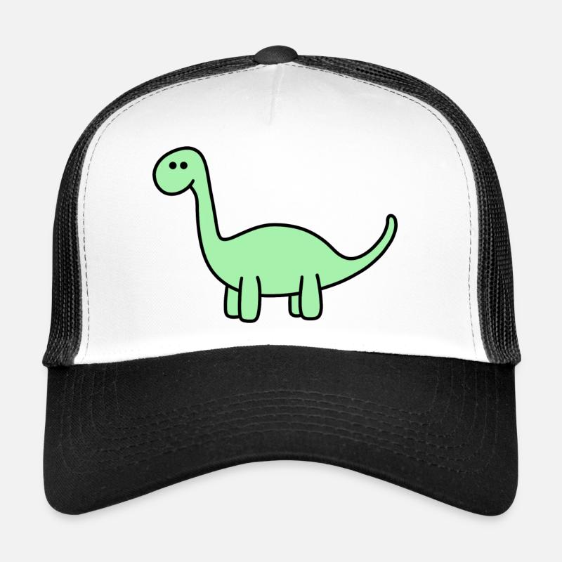 Dino - Casquette trucker  - blanc/noir