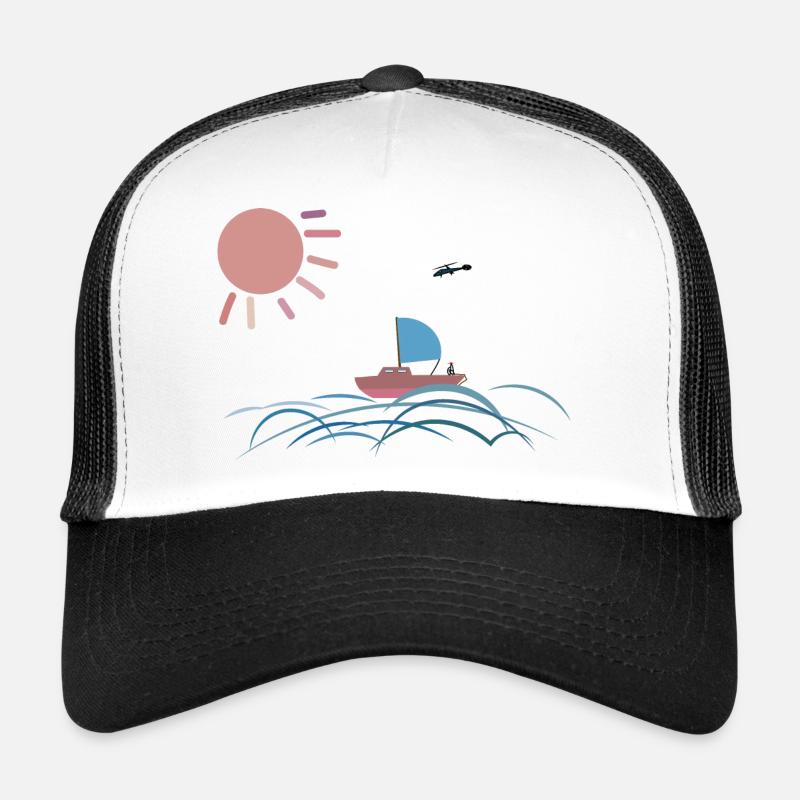 Sailing - Trucker Cap - white/black