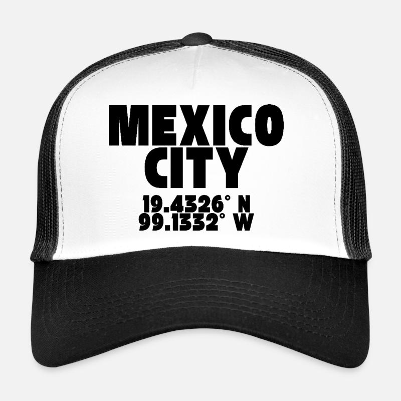 Mexico - Design avec coordonnées Casquette trucker 