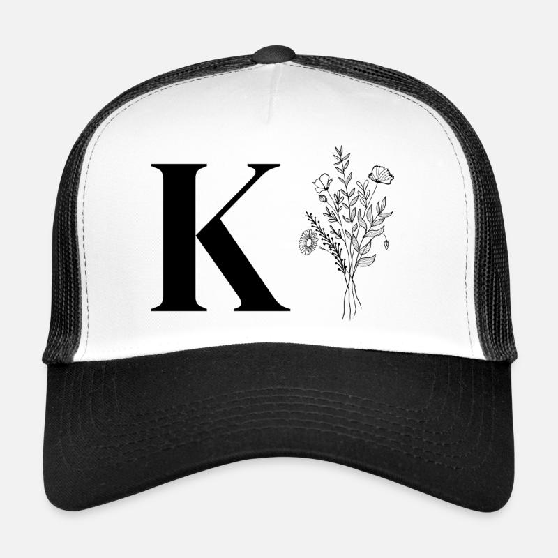 Minimalistische Blumen Trucker Cap