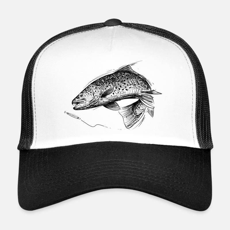 Fisch des Lebens! - Angeltshirt Meerforelle Trucker Cap