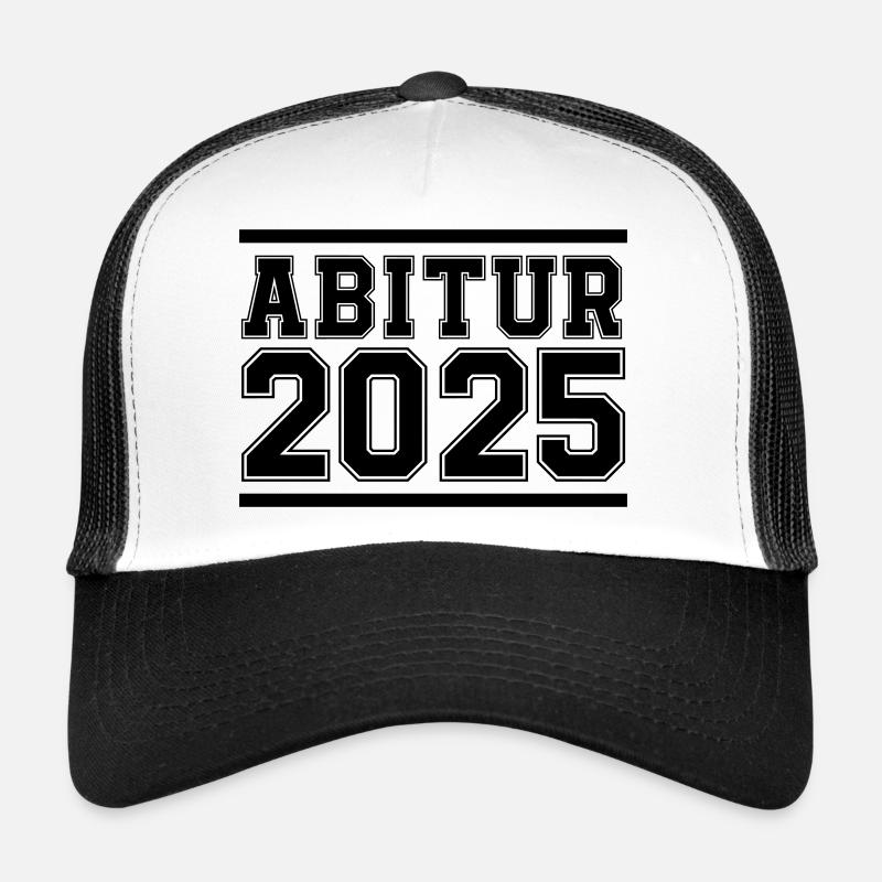Abitur 2025 - Trucker Cap - Weiß/Schwarz