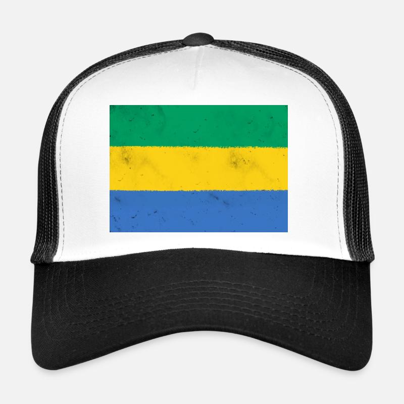 Flagge von Gabun – Farben Afrikas Trucker Cap
