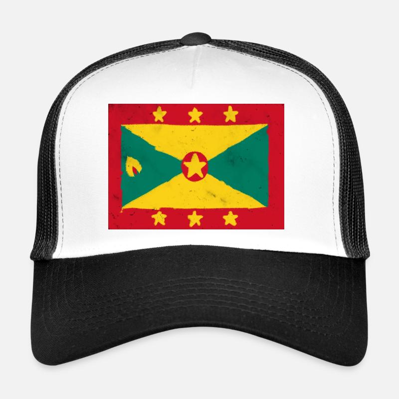Drapeau de Grenade – Île colorée Casquette trucker 