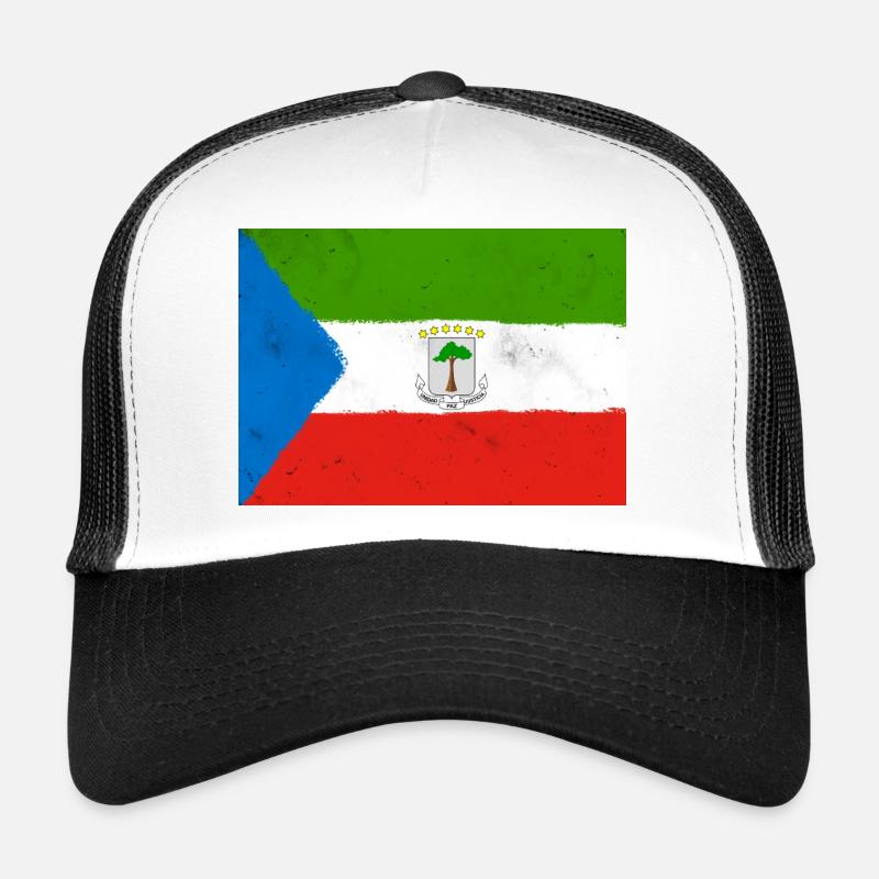 Drapeau de la Guinée équatoriale Casquette trucker 