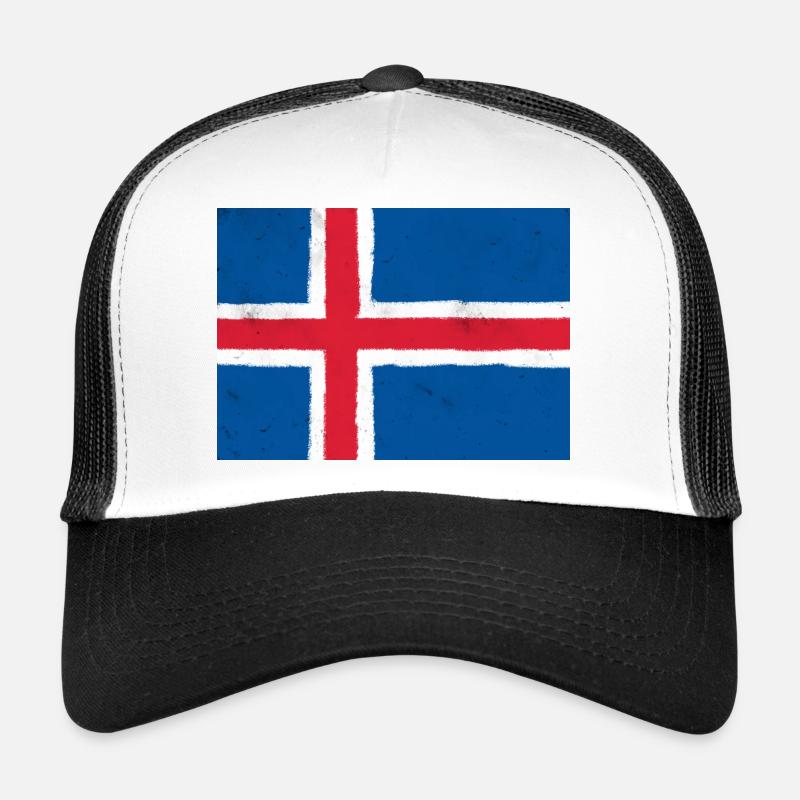 Drapeau de l’Islande Casquette trucker 