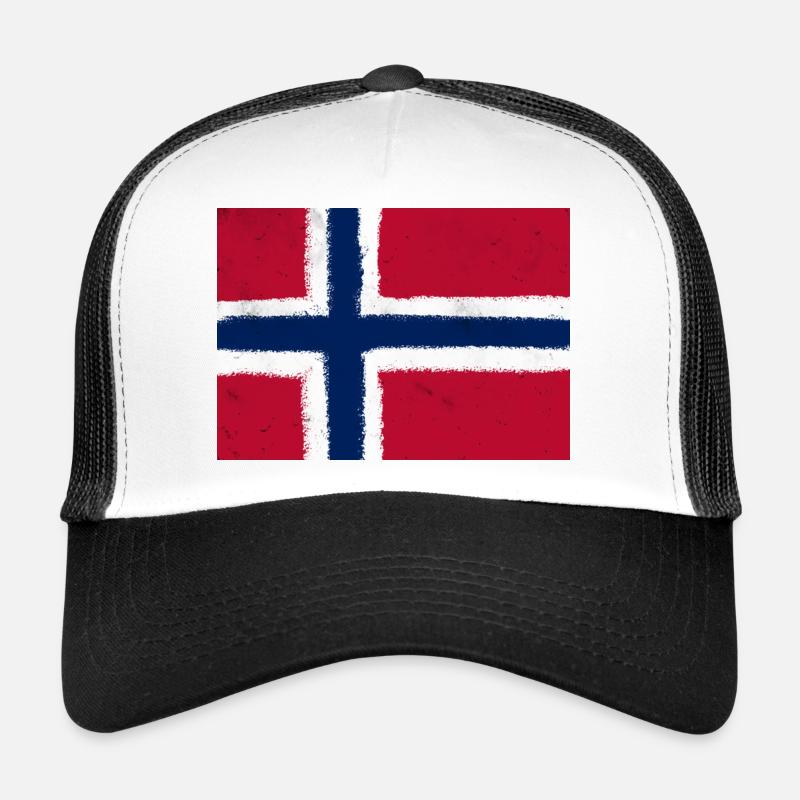 Drapeau de la Norvège Casquette trucker 