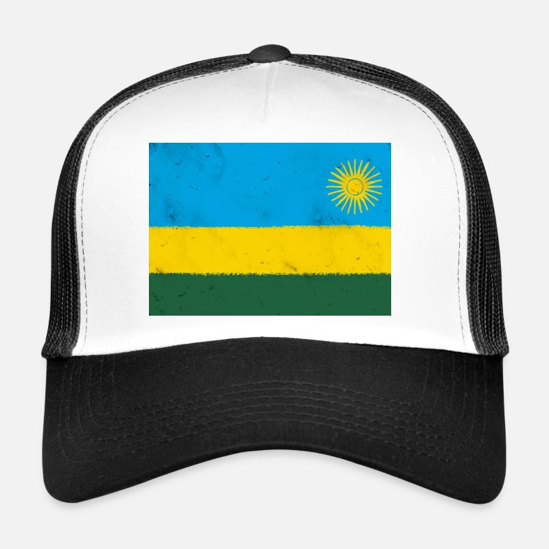 Drapeau du Rwanda Casquette trucker 