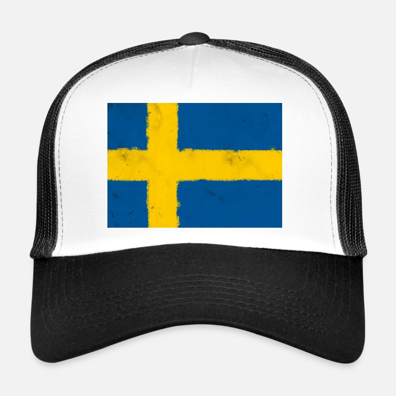 Drapeau de la Suède Casquette trucker 