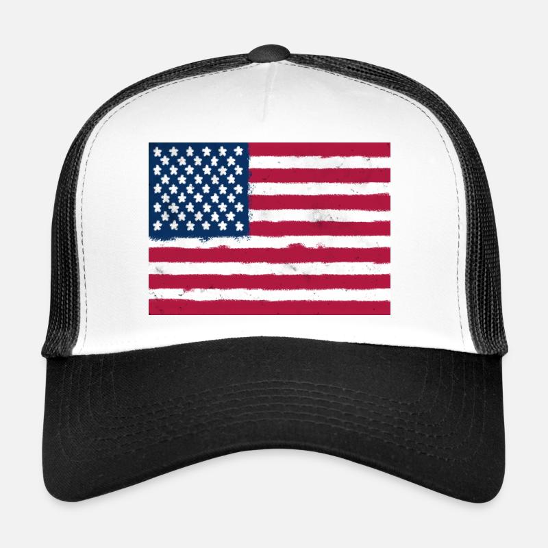 Drapeau des États-Unis Casquette trucker 