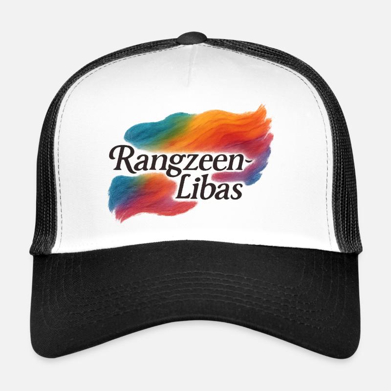 Rainbow Spectrum Name Tag Design Trucker Cap