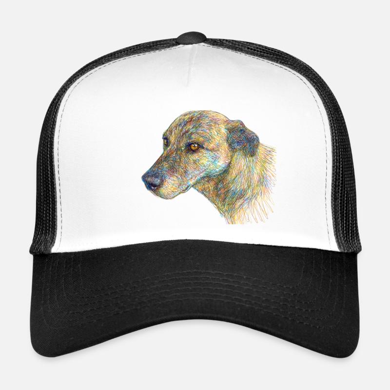 Abstrakter Hund Trucker Cap