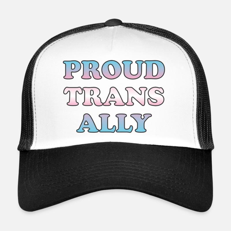 Stolzer Trans-Ally-Farbverlaufstext Trucker Cap