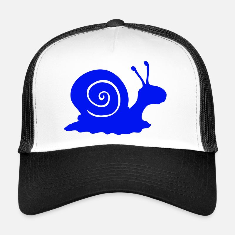Snail shell snail nudibranch silhouette Trucker Cap