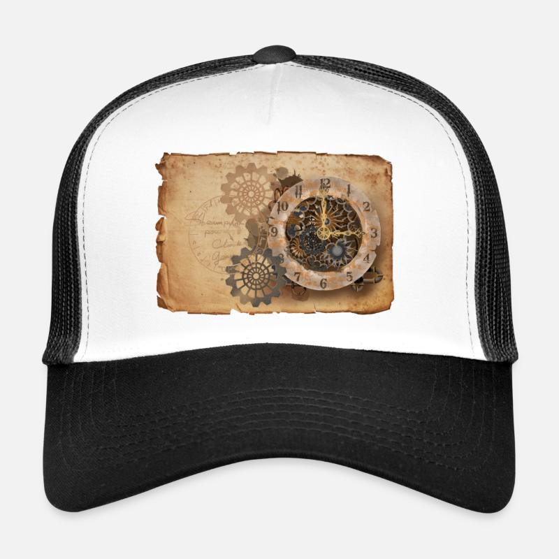 Mécanisme d'horlogerie Steampunk Casquette trucker 
