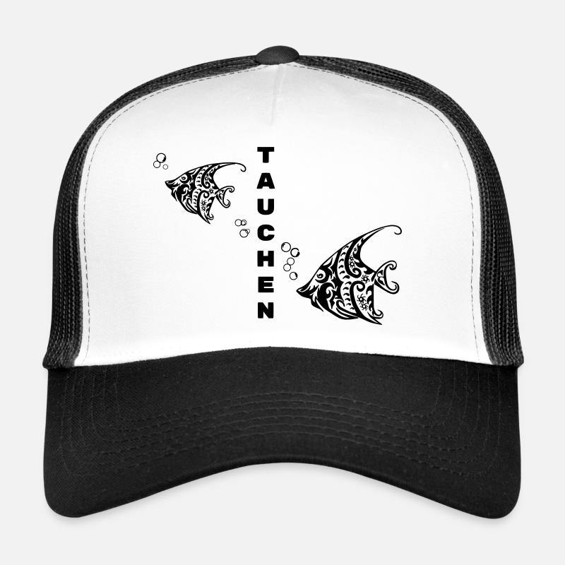 Plongée – Tribal Fish Design Casquette trucker 