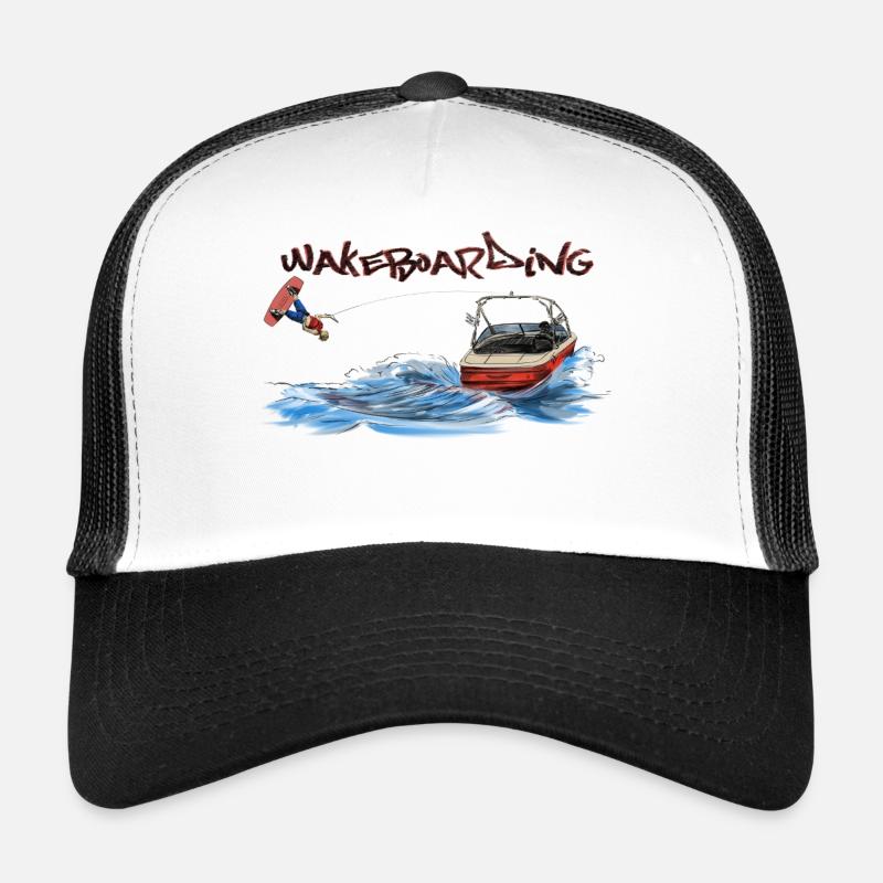 Motif d'action de wakeboard Casquette trucker 