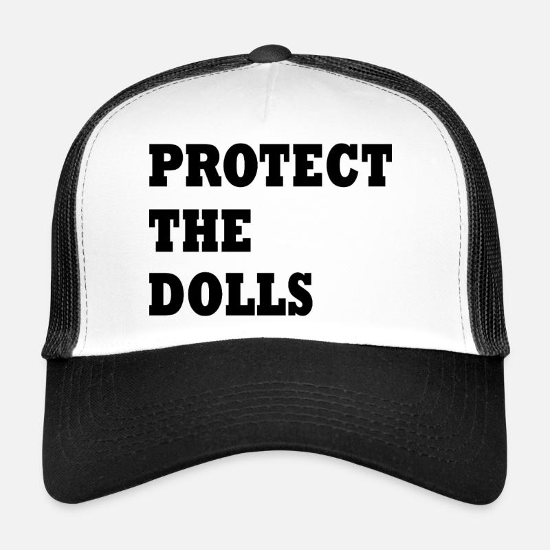protect the dolls - Trucker Cap - Weiß/Schwarz