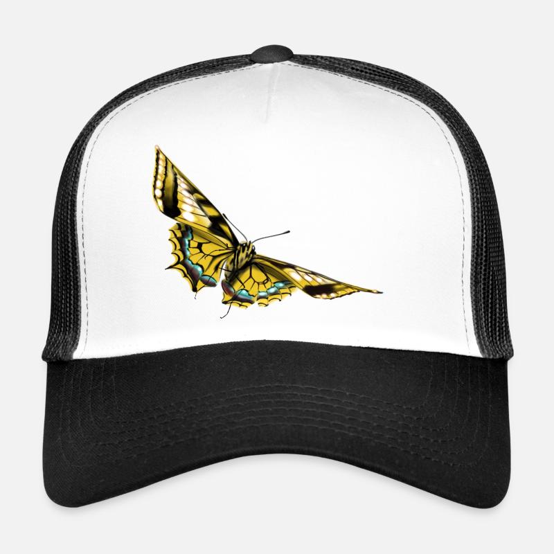 Golden Wing Butterfly Trucker Cap