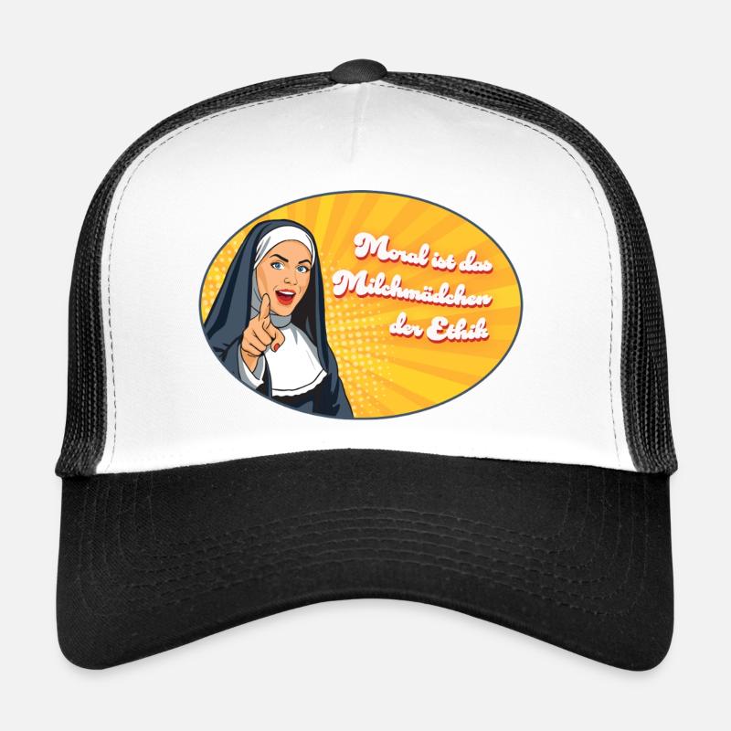 Morality is for milkmaids - Trucker Cap - white/black
