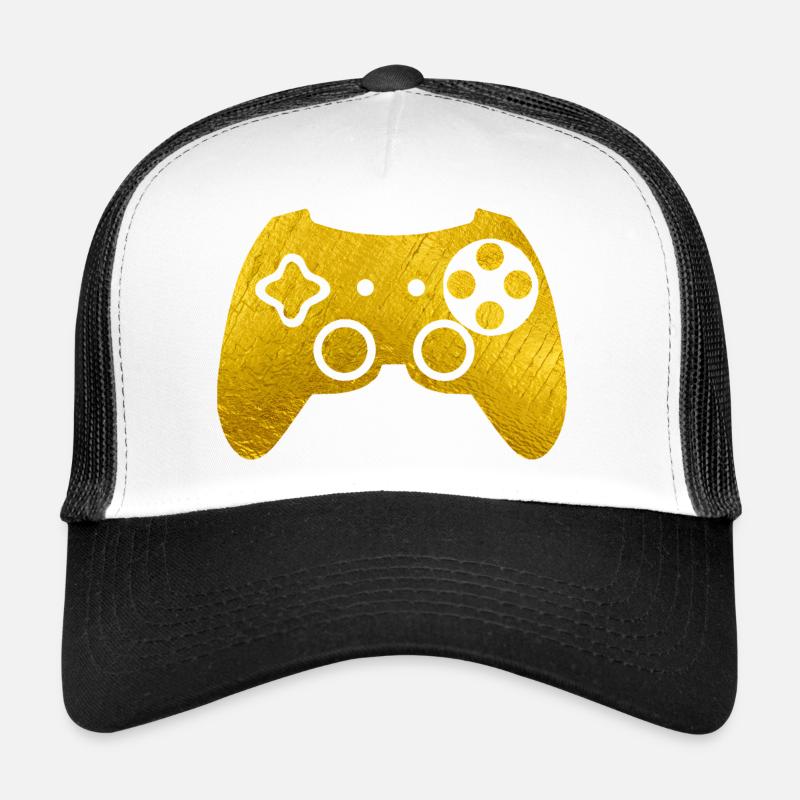 Golden Gamepad Trucker Cap