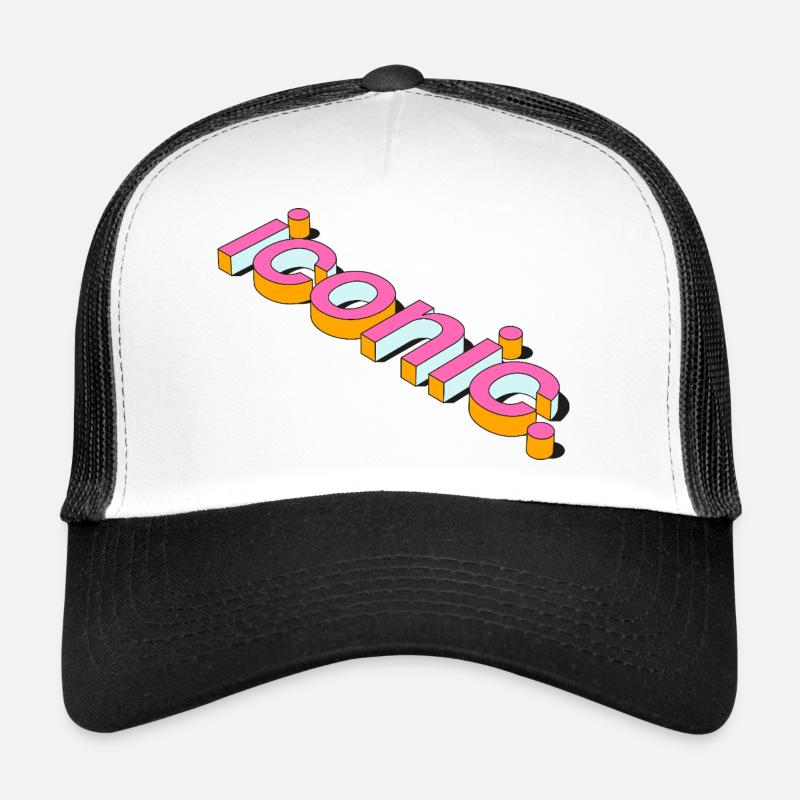 Conception de typographie 3D rétro emblématique Casquette trucker 