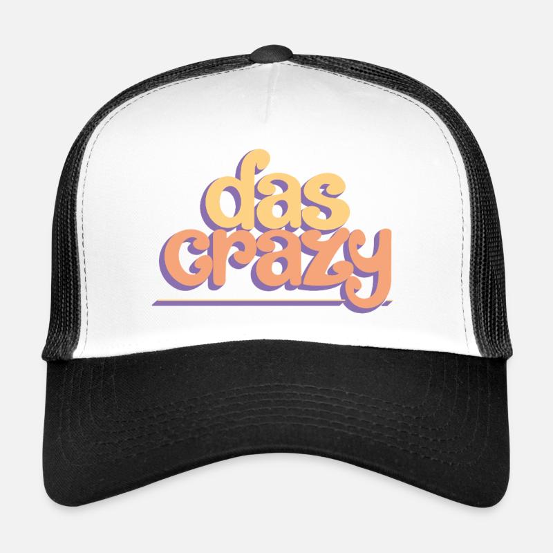 Das crazy - Trucker Cap - Weiß/Schwarz