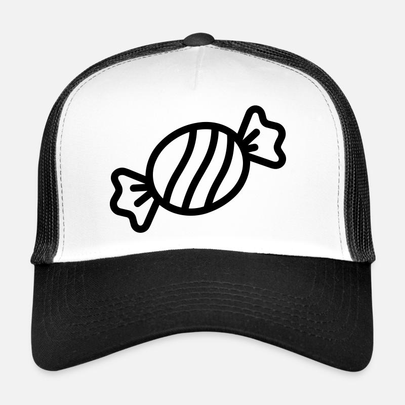 Bonbon - Casquette trucker - blanc/noir