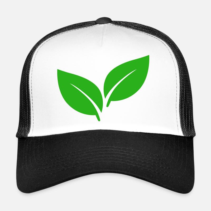 Illustration de feuilles vertes Casquette trucker 