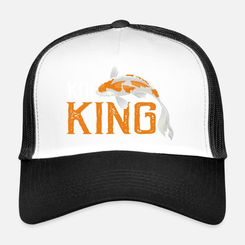 Koi King Bold Pond Owner Aquatic Hobby Master Trucker Cap
