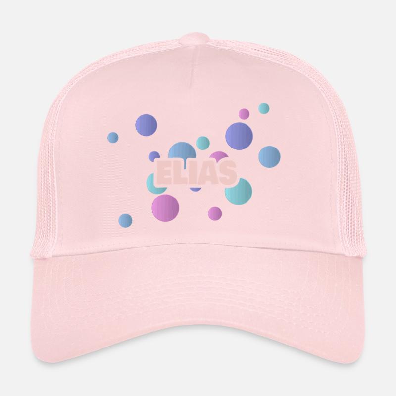 Pastel Circles Elijah Trucker Cap