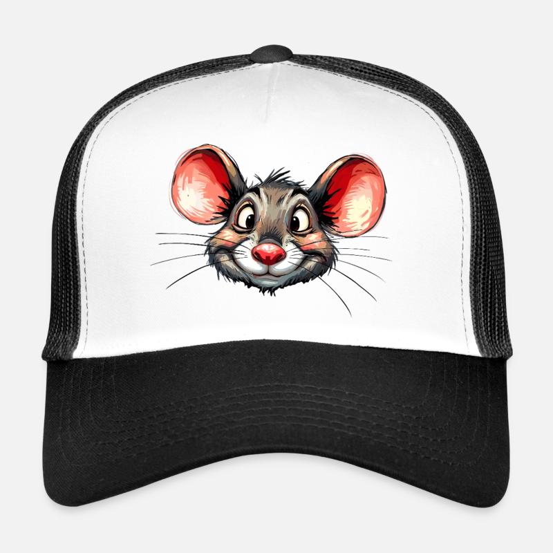 mouse - Trucker Cap - white/black