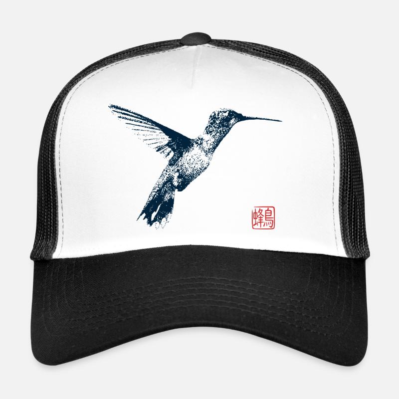 Colibri avec tampon kanji Casquette trucker 