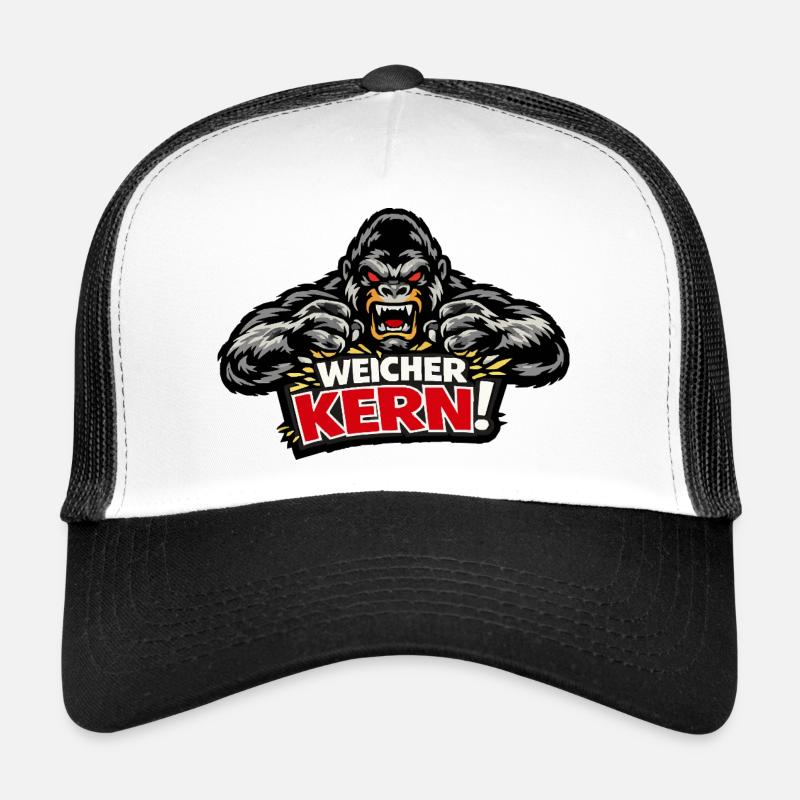 Soft Core - Sort Gorille Maléfique Casquette trucker 