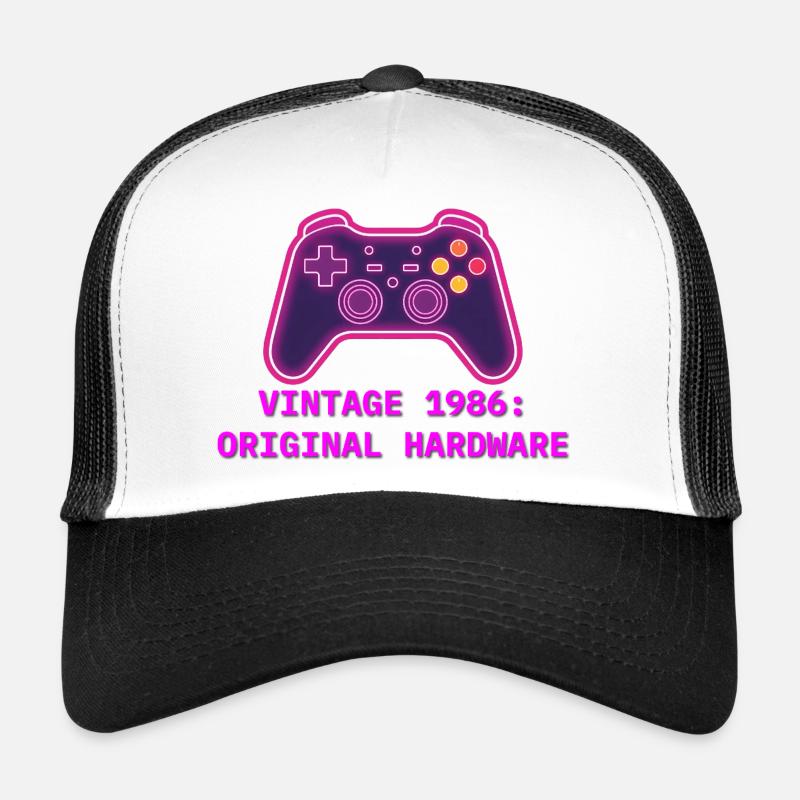 Neon Controller 1986 Retro - 40th Birthday Trucker Cap