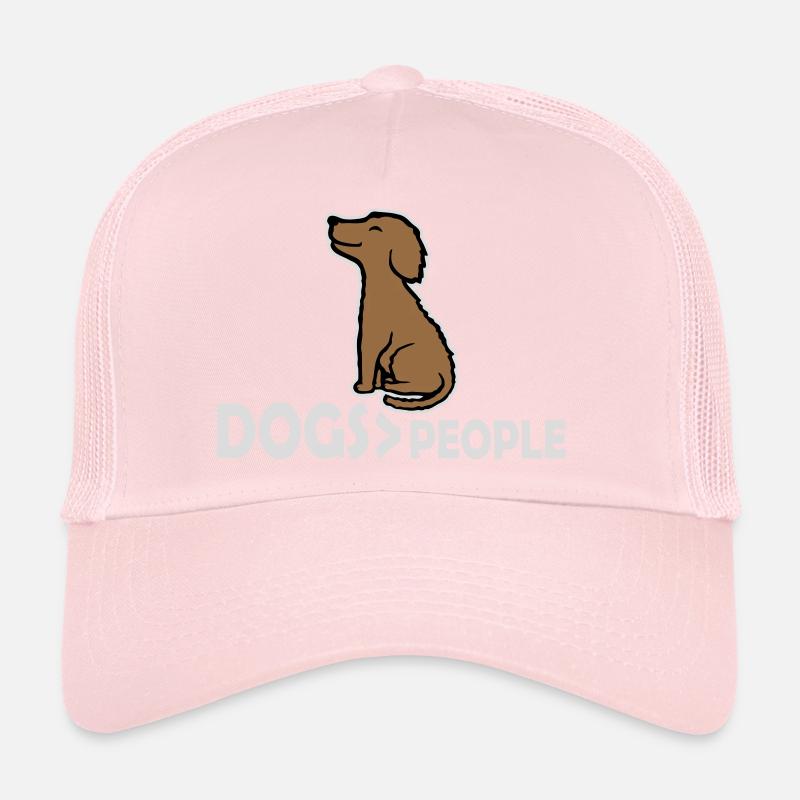 Chiens sur les gens, chien Drôle de proverbe antisocial Casquette trucker 