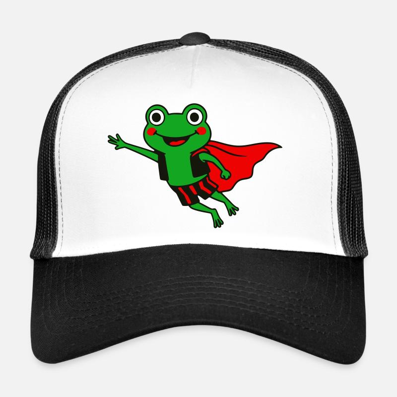 Héros grenouille dans le Cap Casquette trucker 