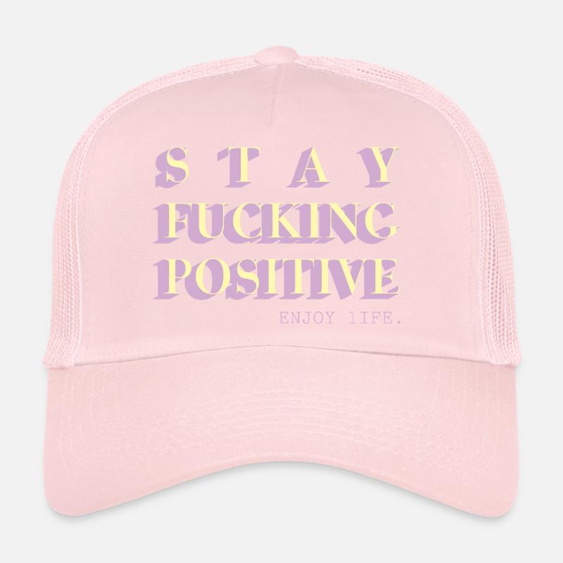 Reste positif, déclaration de faute de frappe Casquette trucker 