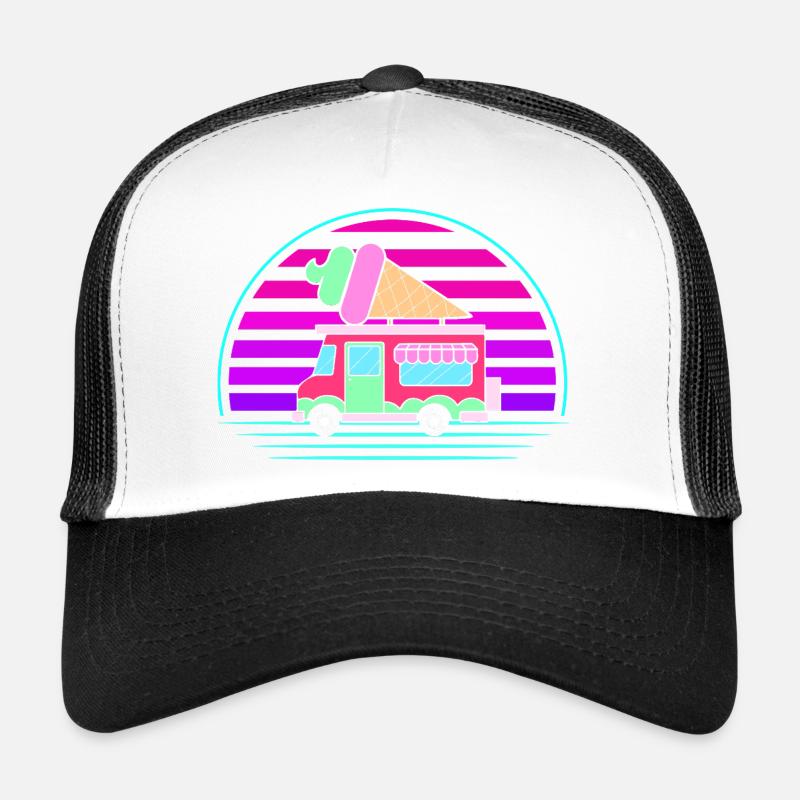 Eiscreme Eiswagen Eis Eisdiele Trucker Cap