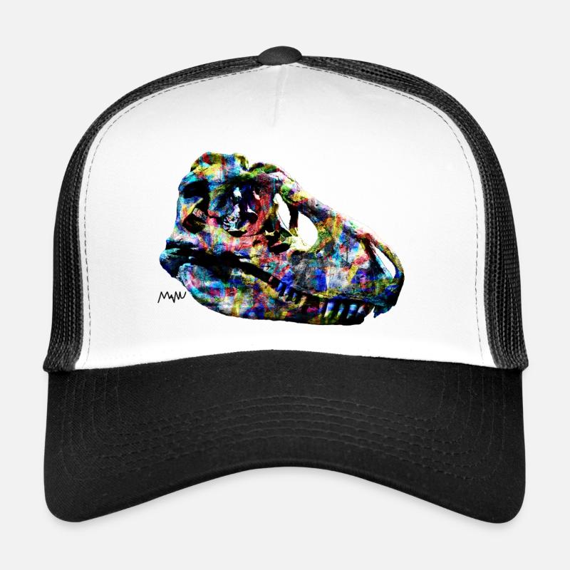 tarbosaurus - Casquette trucker  - blanc/noir
